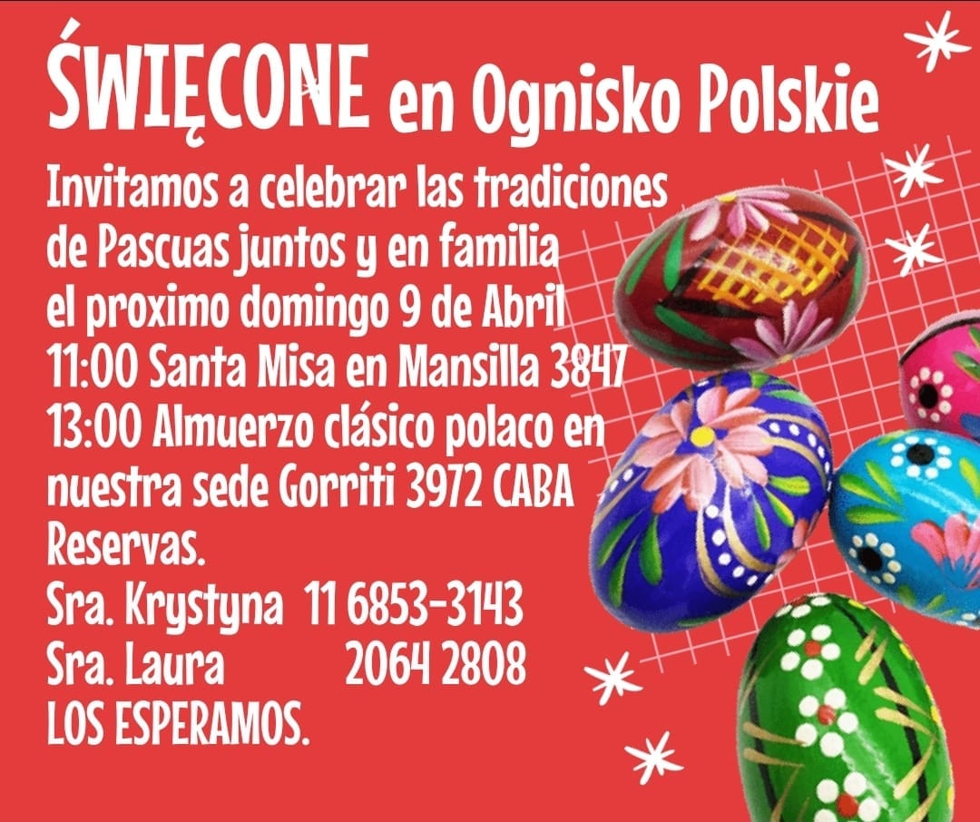 Invitación a pasar las Pascuas en Ognisko Polskie